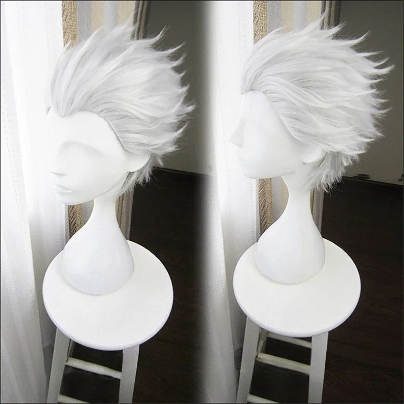 Tech Accessories For Men - Short Silver Grey Slicked-back Hair Vergil