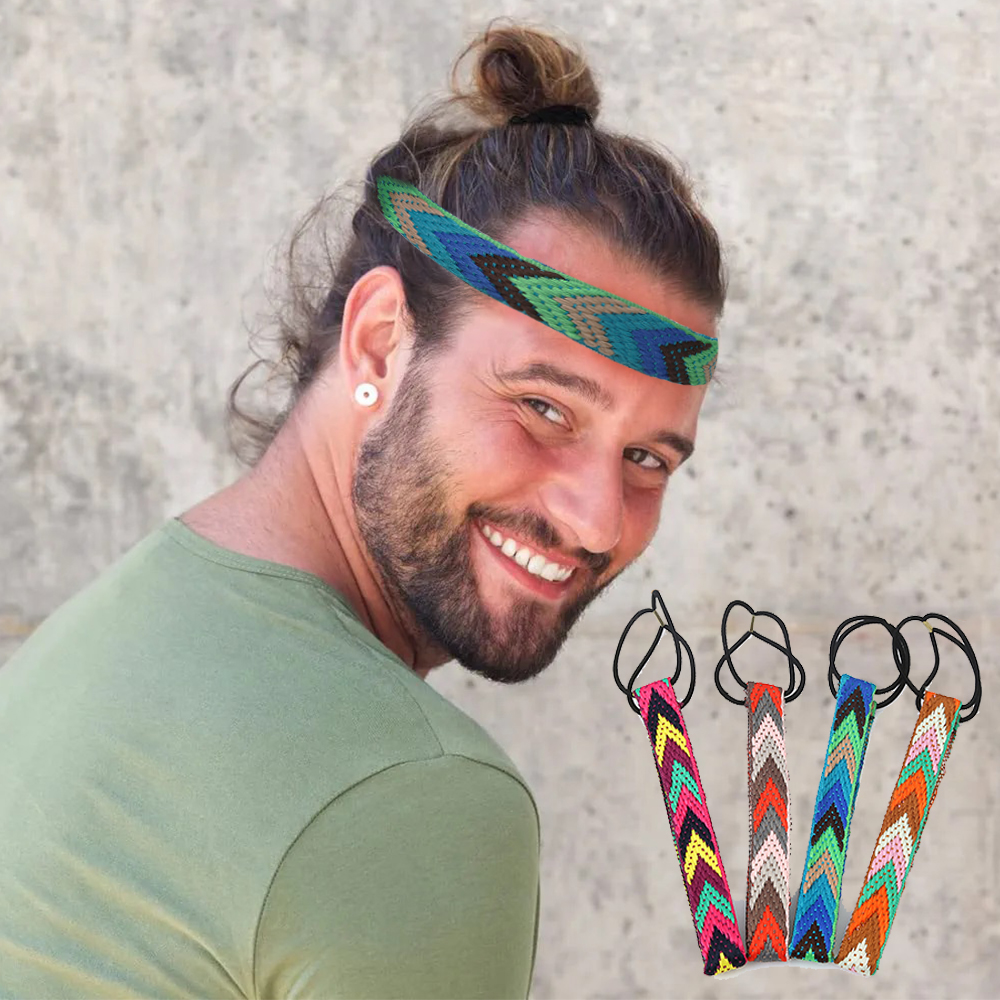 Tech Accessories For Men - Men's Bohemian Elastic Hair Band Colorful
