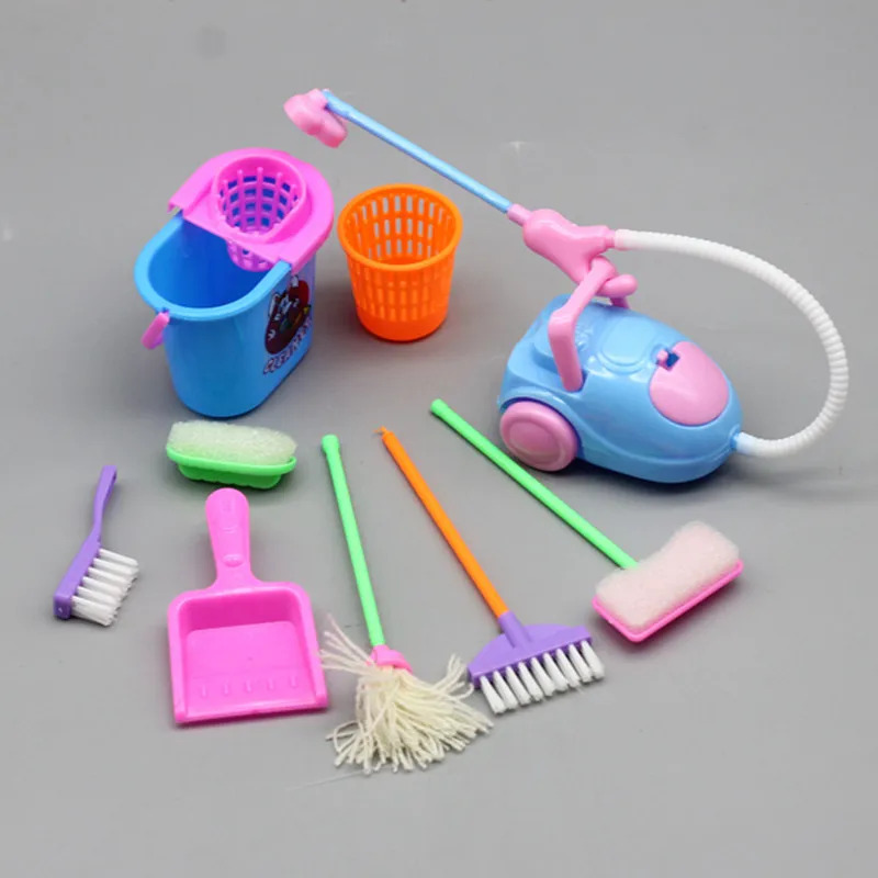 9PCS Miniature Doll House Clea - Tech House Accessories incelemesi ve fiyatı