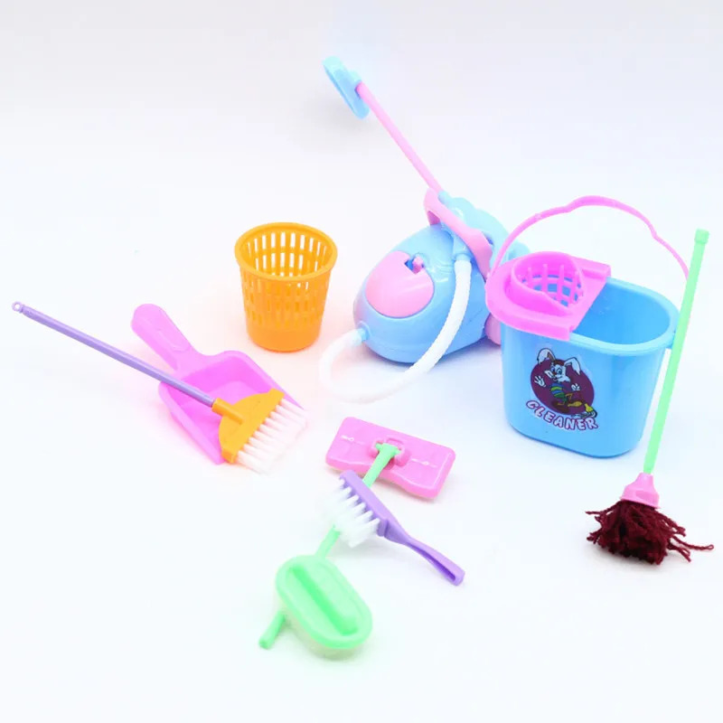 9PCS Miniature Doll House Clea - Tech House Accessories incelemesi ve fiyatı