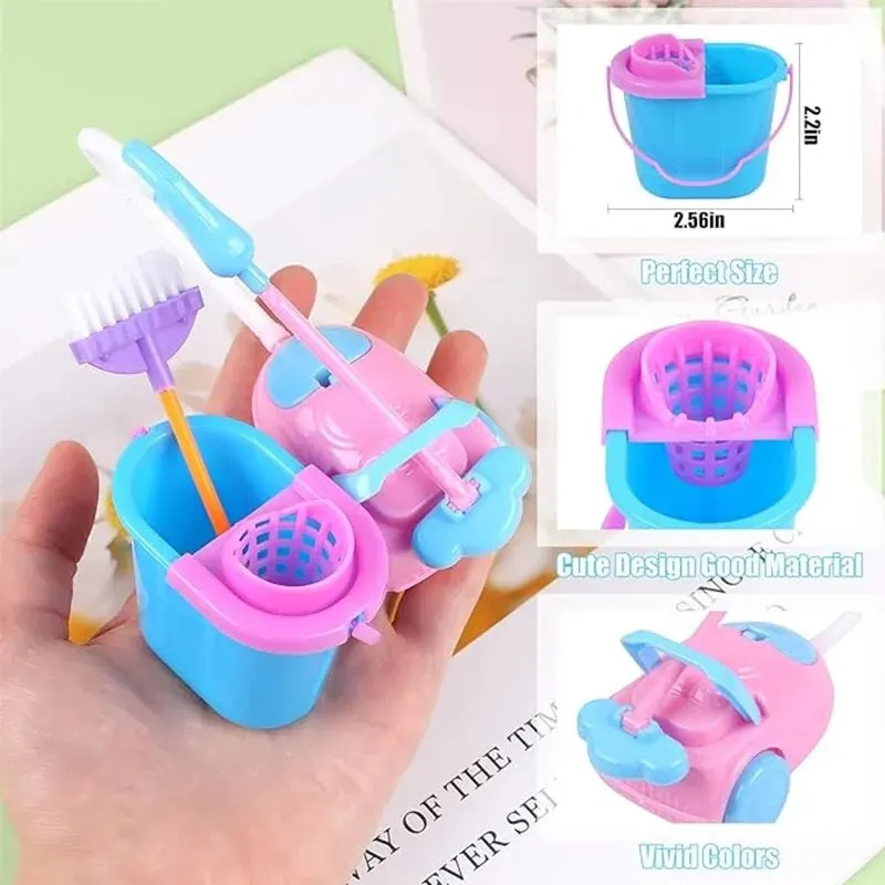 9PCS Miniature Doll House Clea - Tech House Accessories incelemesi ve fiyatı