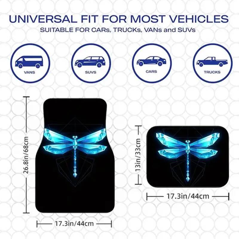 4Pcs Blue Crystal Dragonfly Bl - Universal Tech Accessories incelemesi ve fiyatı