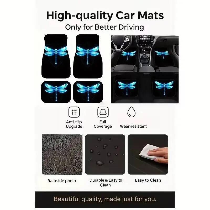 4Pcs Blue Crystal Dragonfly Bl - Universal Tech Accessories incelemesi ve fiyatı