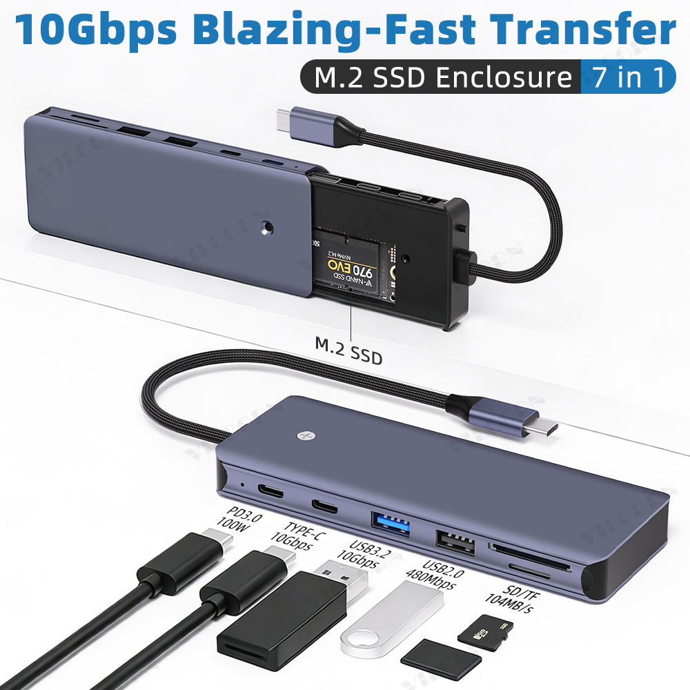 7in1 USB C Hub For MacBook Pro - Portable Ssd Enclosure incelemesi ve fiyatı