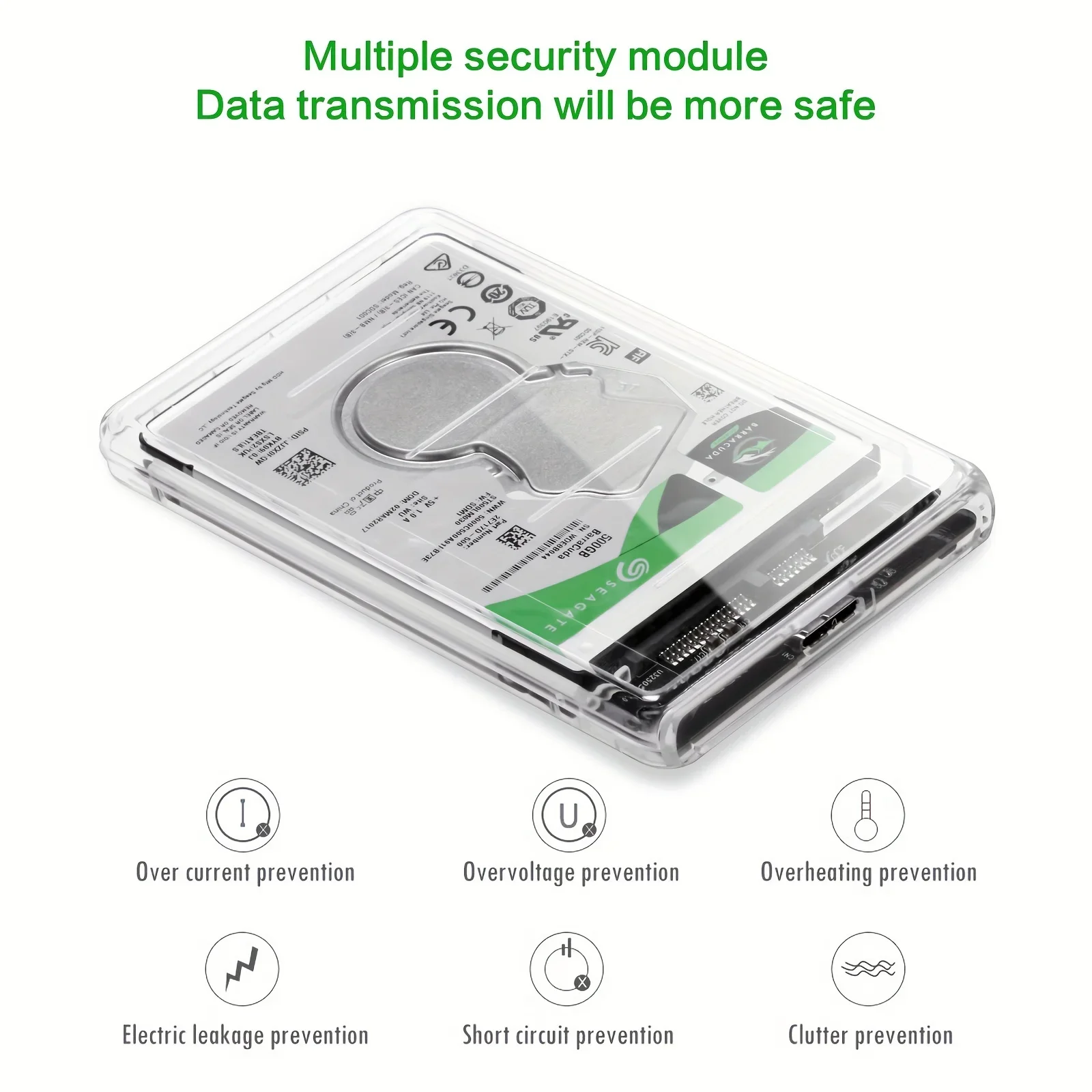 Transparent HDD Case HDD Enclo - Portable Ssd Enclosure incelemesi ve fiyatı