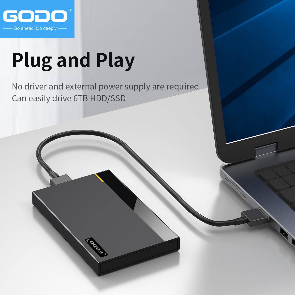 GODO 2.5' USB 3.0 External Har - Portable Ssd Enclosure incelemesi ve fiyatı