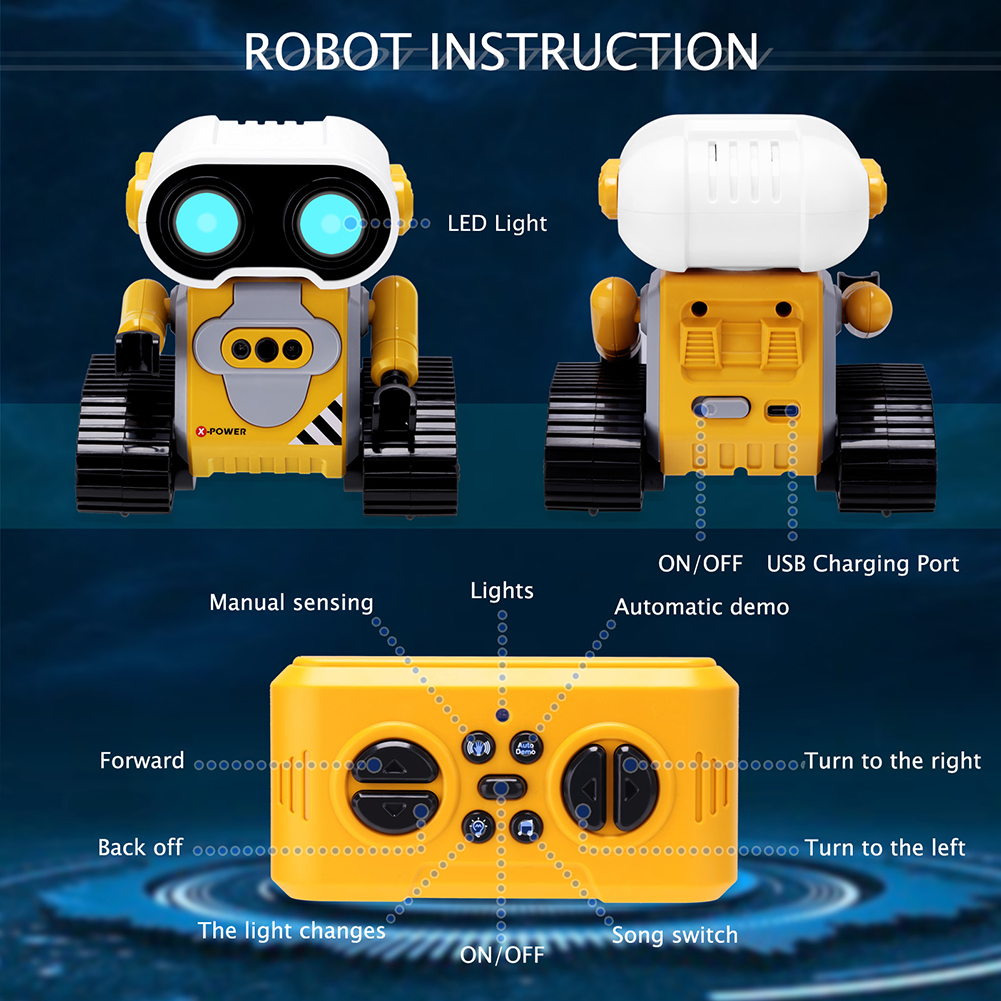 Remote Control Robot with LED  - Tech Accessories Usa incelemesi ve fiyatı