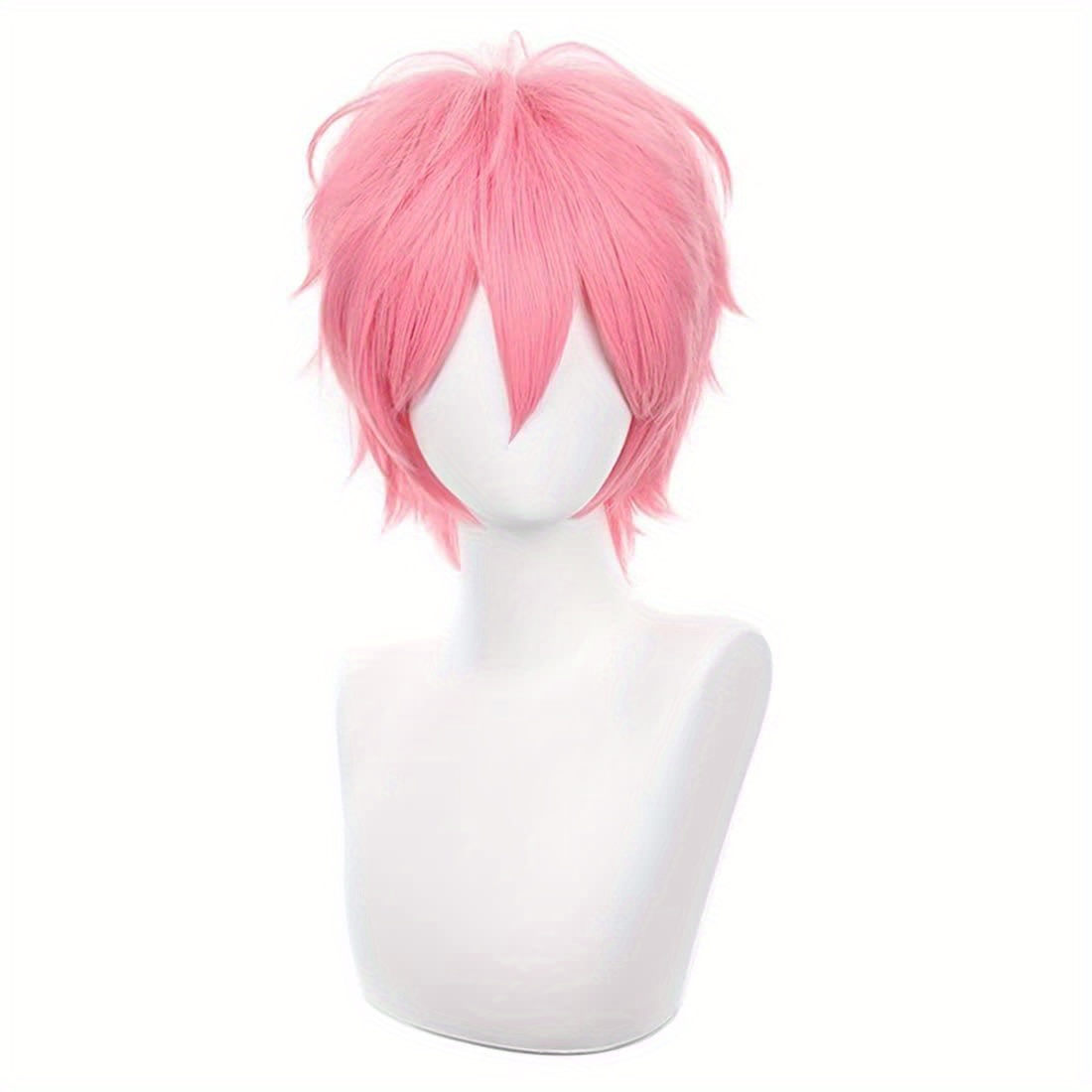 Short Pink Cosplay Wig Short S - Tech Accessories For Men incelemesi ve fiyatı