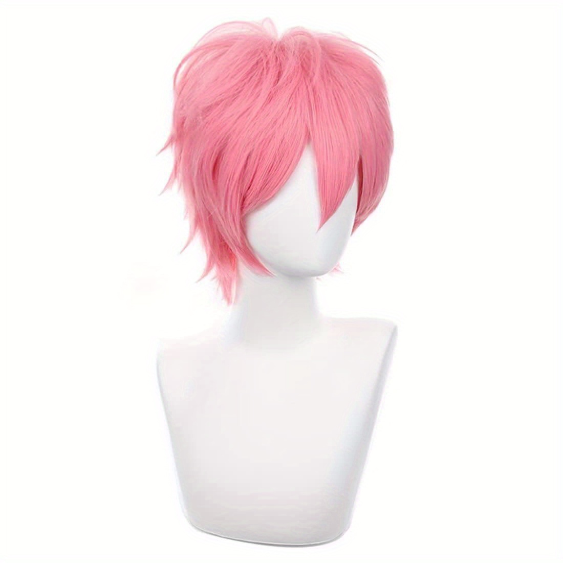 Short Pink Cosplay Wig Short S - Tech Accessories For Men incelemesi ve fiyatı