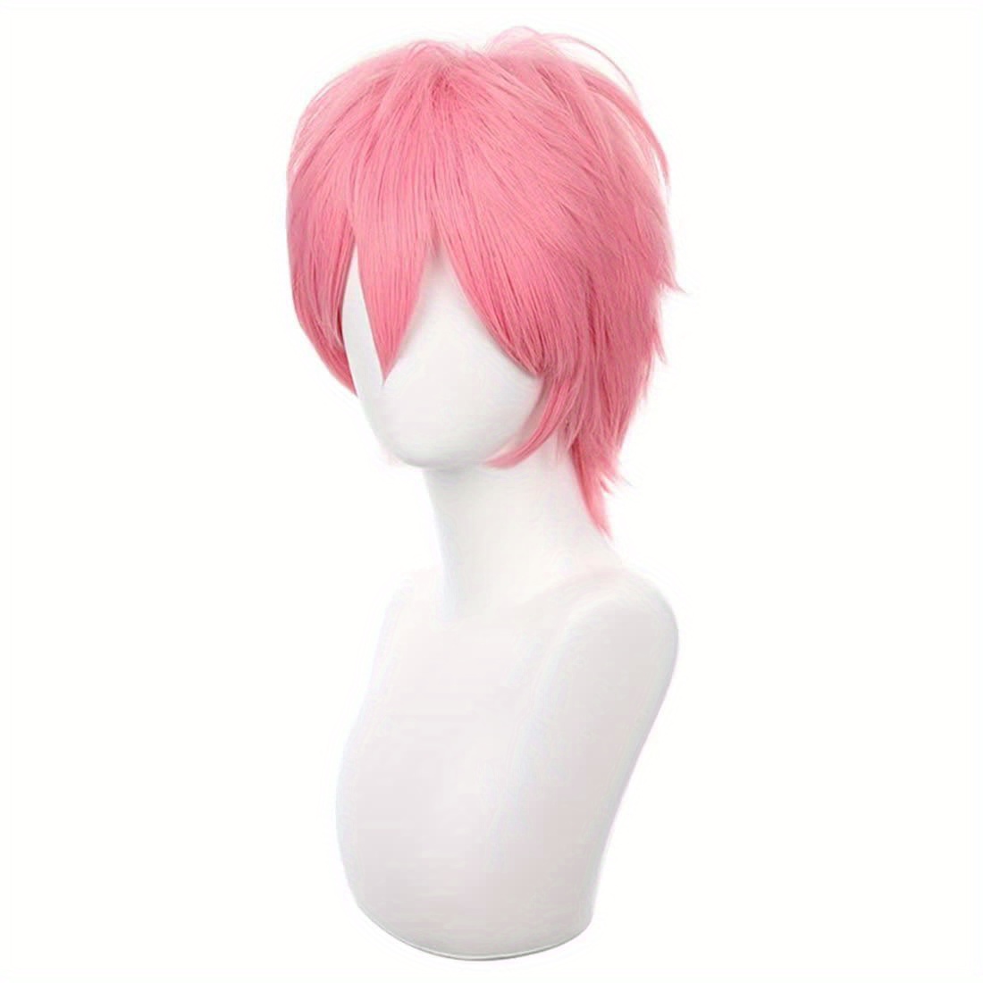 Short Pink Cosplay Wig Short S - Tech Accessories For Men incelemesi ve fiyatı