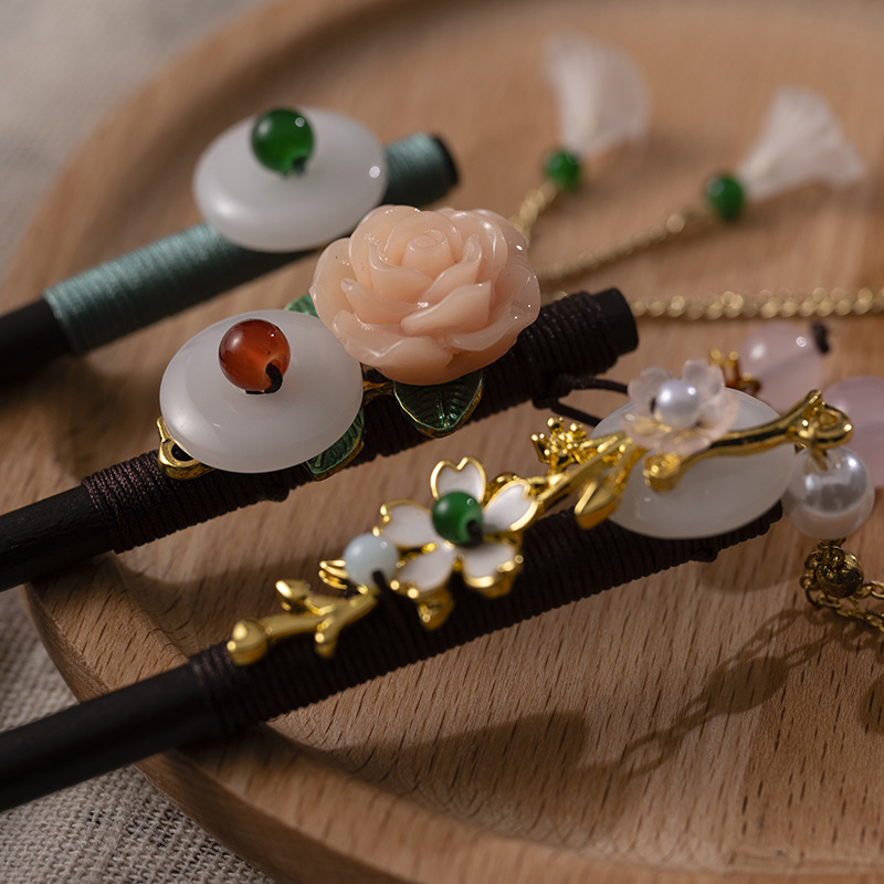 1Pc Wooden Hairpin Headdress f - Tech Accessories For Women incelemesi ve fiyatı