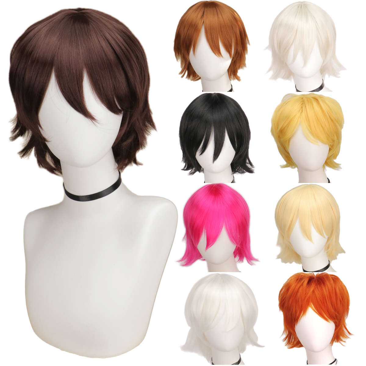 QQXCAIW Male Wig Black White P - Tech Accessories For Men incelemesi ve fiyatı