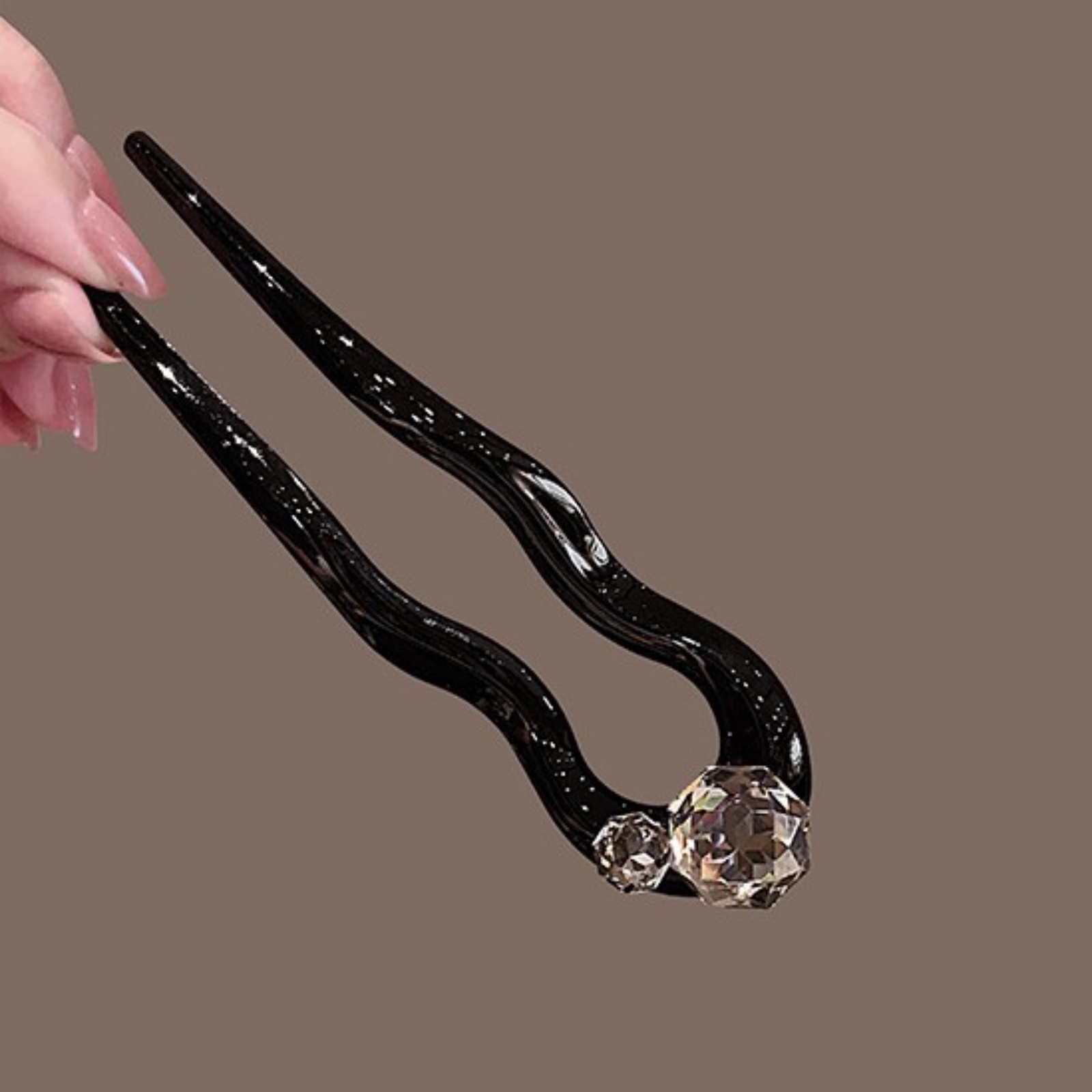 1PC Crystal Hair Fork,Black El - Tech Accessories For Women incelemesi ve fiyatı