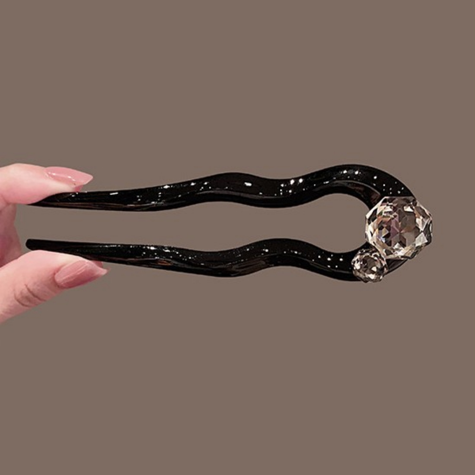 1PC Crystal Hair Fork,Black El - Tech Accessories For Women incelemesi ve fiyatı