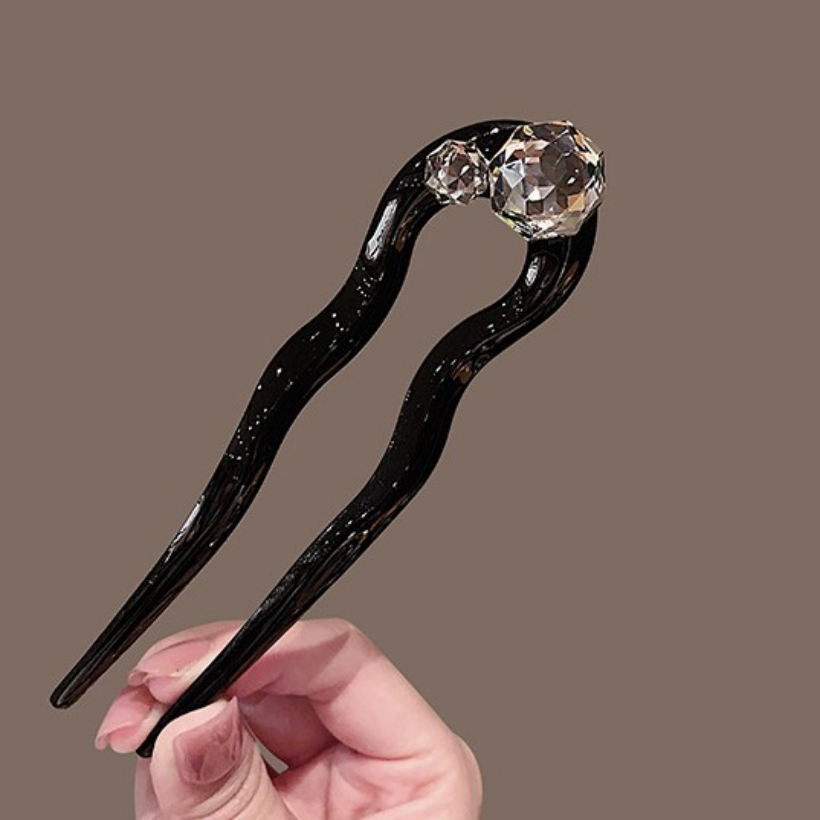 1PC Crystal Hair Fork,Black El - Tech Accessories For Women incelemesi ve fiyatı