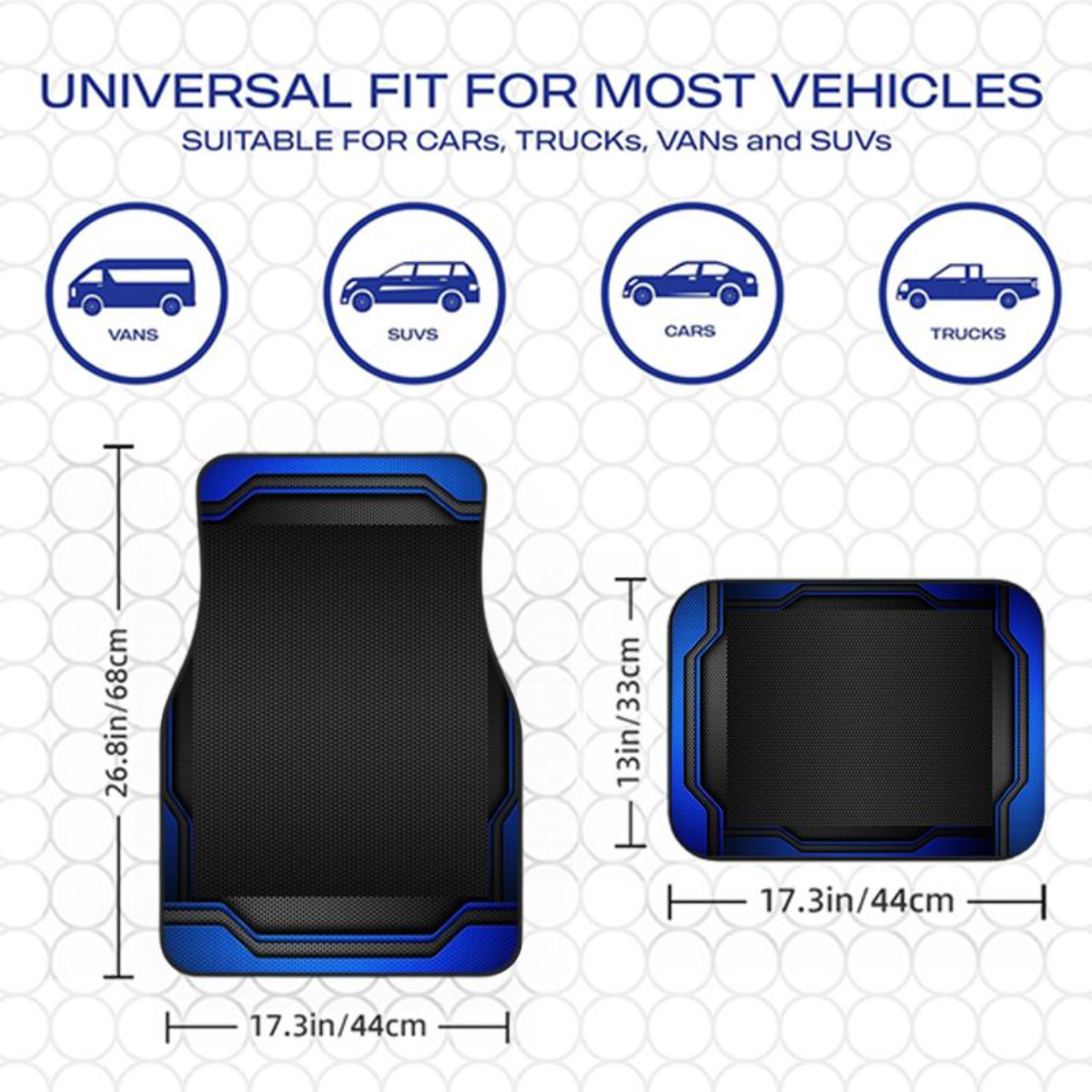 4pcs Blue Black Tech Geometric - Universal Tech Accessories incelemesi ve fiyatı