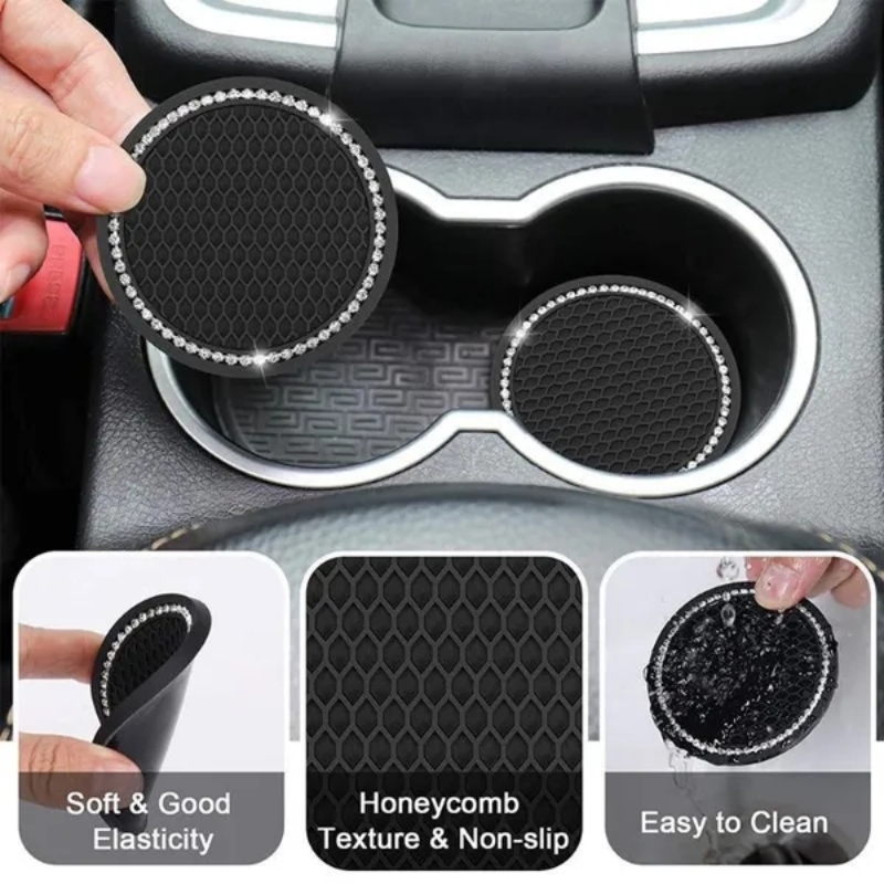 1/2Pcs Car Coaster Water Cup H - Tech Accessories For Car incelemesi ve fiyatı