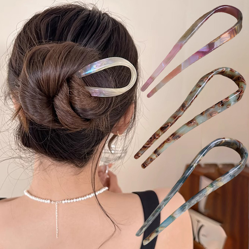 U-Shaped Hair Sticks Acetate A - Tech Accessories For Women incelemesi ve fiyatı