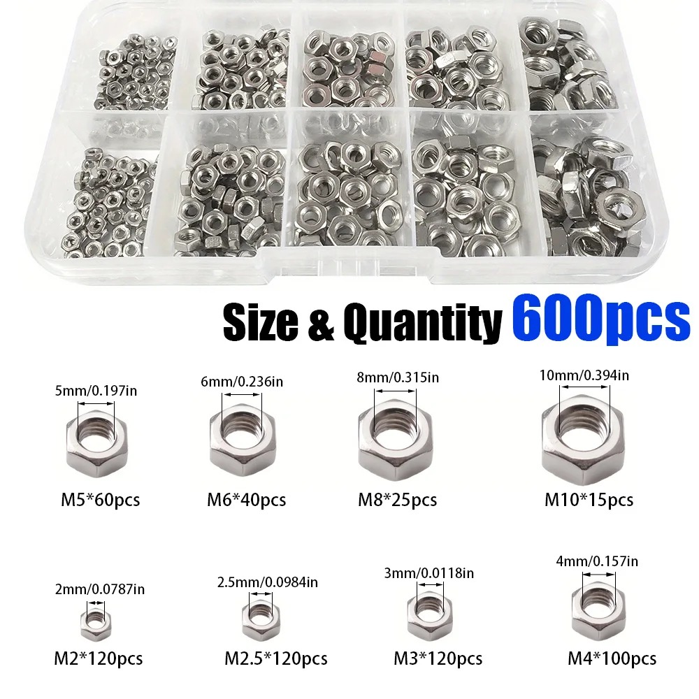 600 pcs M2-M10 Stainless Steel - Tech House Accessories incelemesi ve fiyatı