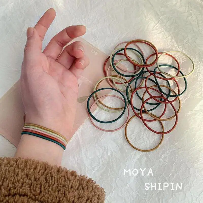100PCS/Set Hair Ties Elastic R - Tech Accessories For Men incelemesi ve fiyatı