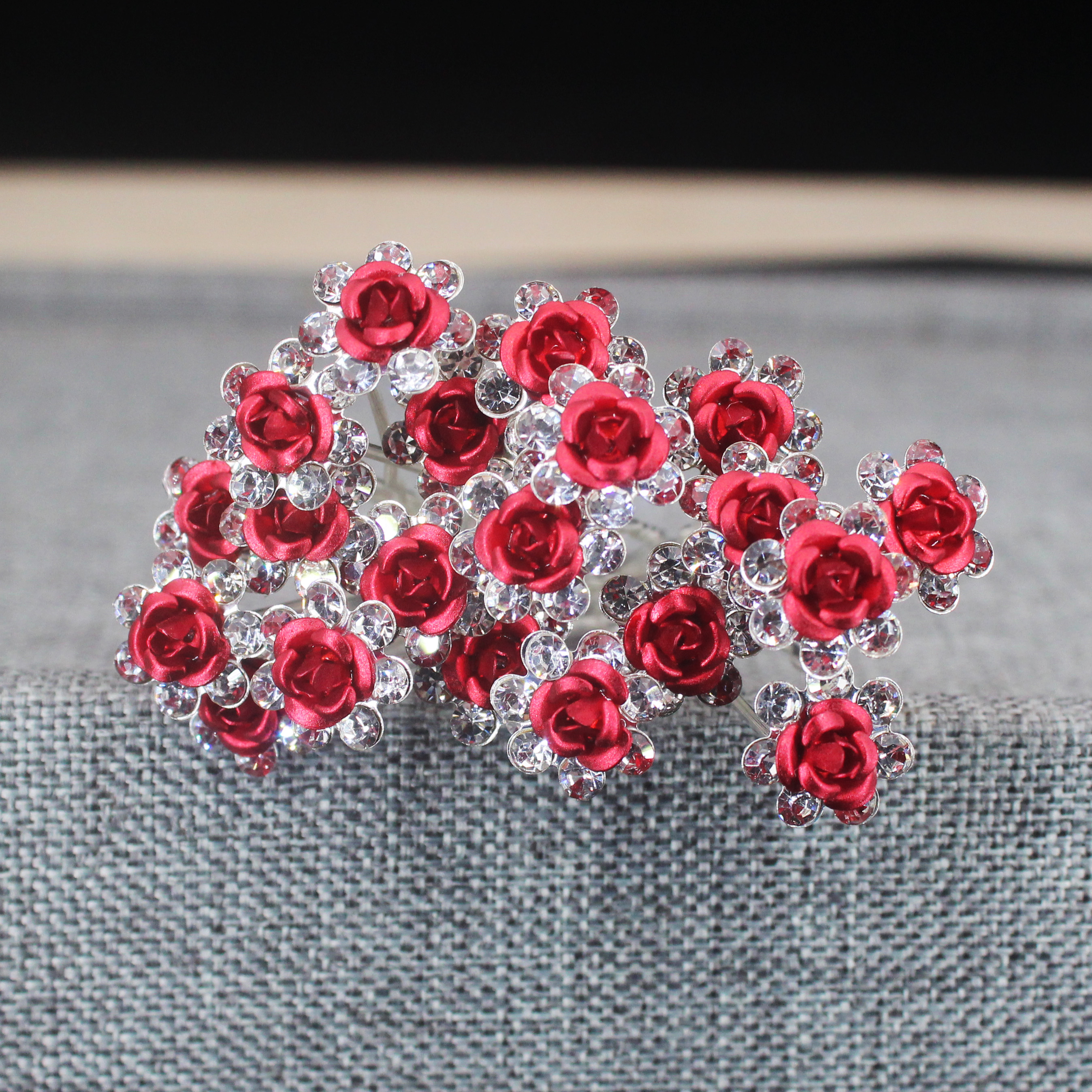 20PCS Rose Flower Rhinestone H - Tech Accessories For Women incelemesi ve fiyatı