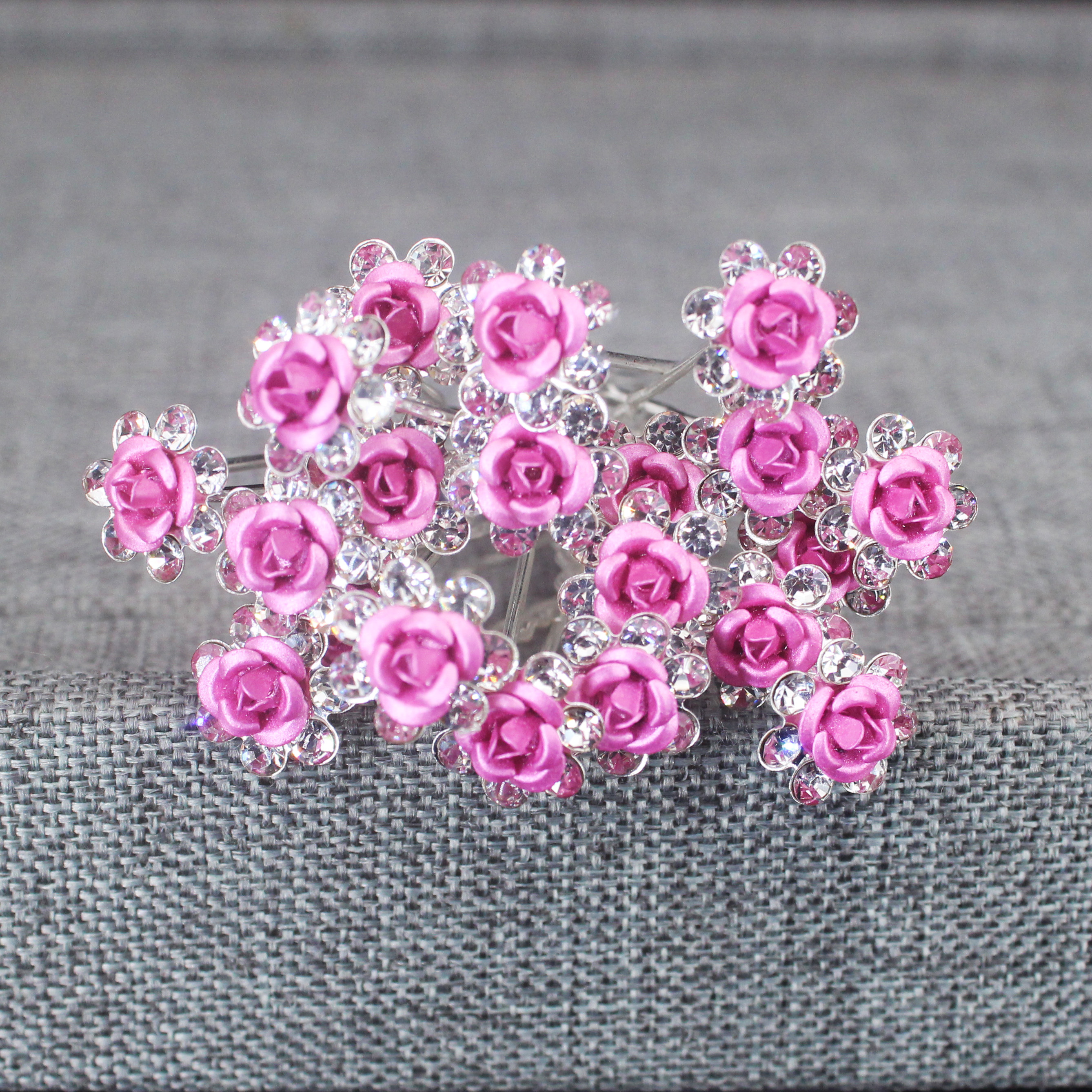 20PCS Rose Flower Rhinestone H - Tech Accessories For Women incelemesi ve fiyatı