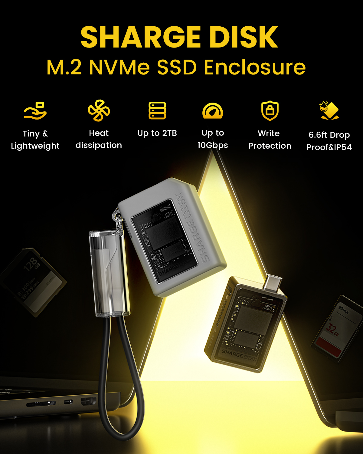 SHARGE-SSD Enclosure for Lapto - Portable Ssd Enclosure incelemesi ve fiyatı