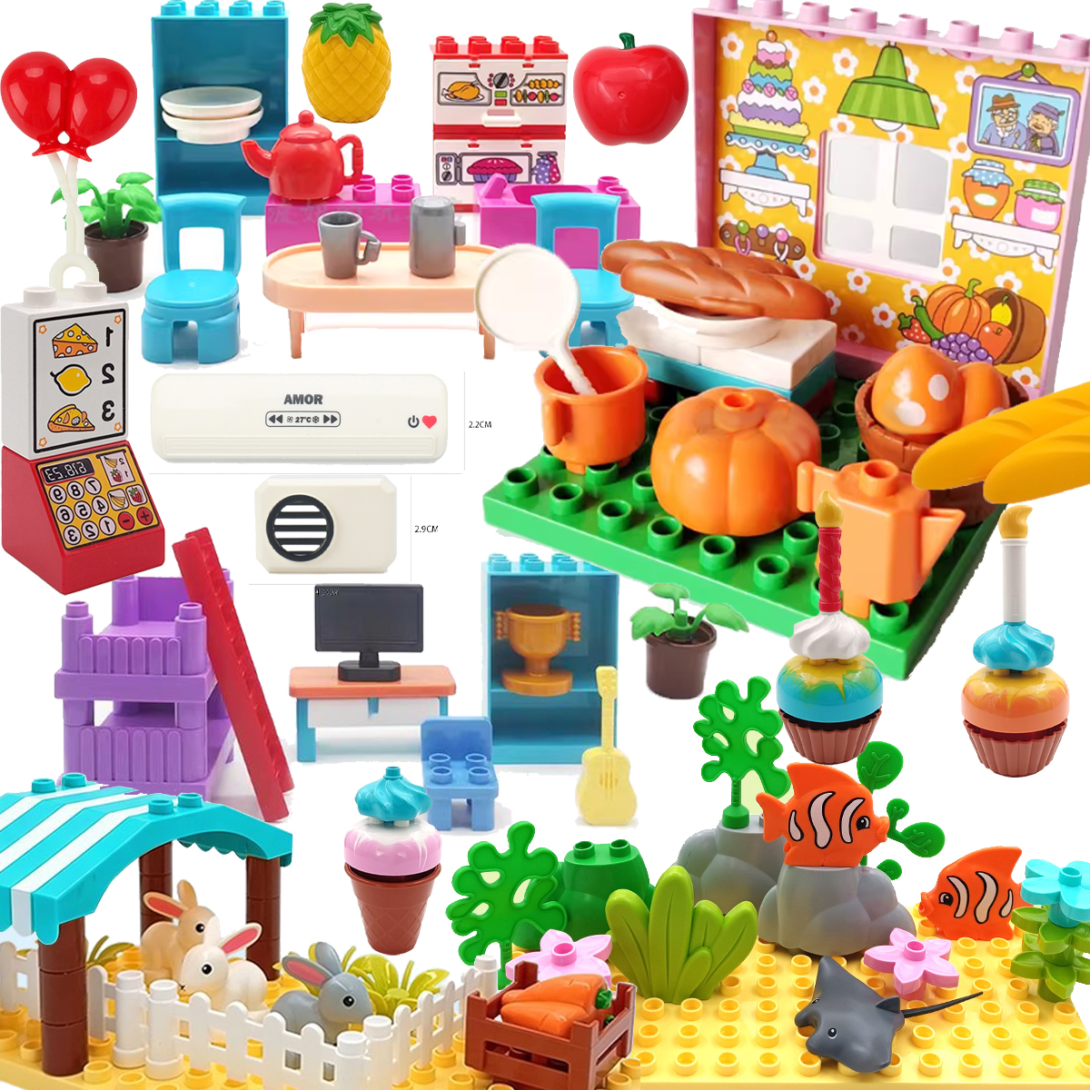 Large Building Blocks Scene Ac - Tech House Accessories incelemesi ve fiyatı