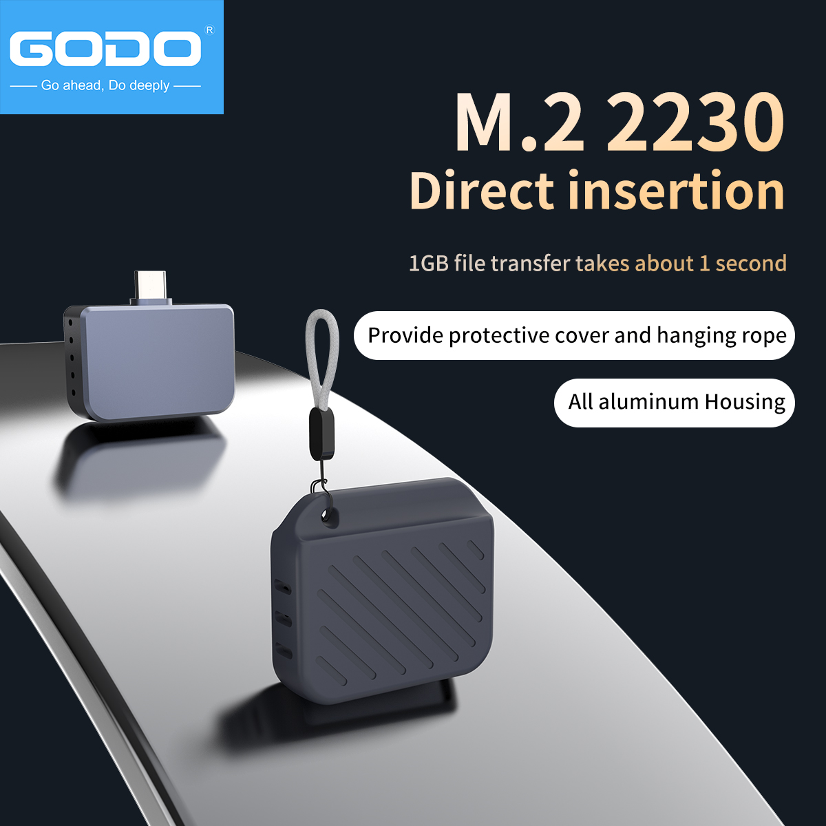 GODO 2230 Type-C Plug & Play M - Portable Ssd Enclosure incelemesi ve fiyatı